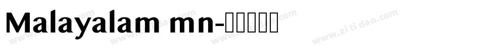Malayalam mn字体转换
